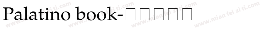 Palatino book字体转换